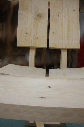 scaffolding wood chair